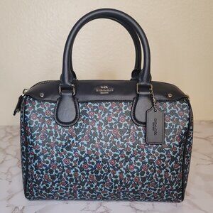 Coach Mini Bennett Satchel Ranch Floral Mist Cornflower